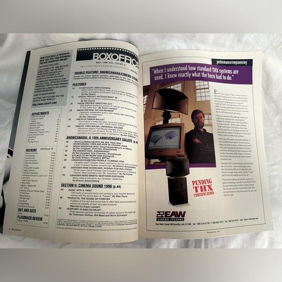 Vintage - BOX OFFICE Magazine - May 1996 Demi Moore - Picture 4 of 6